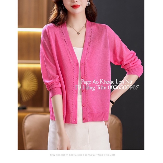HÀNG CÓ SẴN - Áo Khoác Cardigan Mỏng Cổ Tim Form Rộng