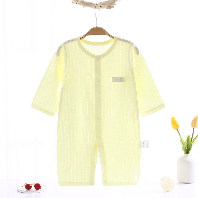 Áo liền quần Bodysuit dài tay cho bé  trai bé gái vải cotton thông hơi Hàng Quảng Châu xuất Hàn SLH54