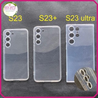 Ốp lưng Samsung S23 ultra/ Samsung S23+ (s23 plus)/ Samsung S23 dẻo trong bảo vệ camera xịn xò