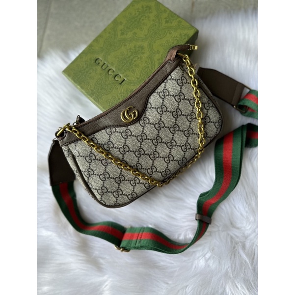 Túi kẹp nách #gc hobo dáng mới dây đeo bảng to 21cm