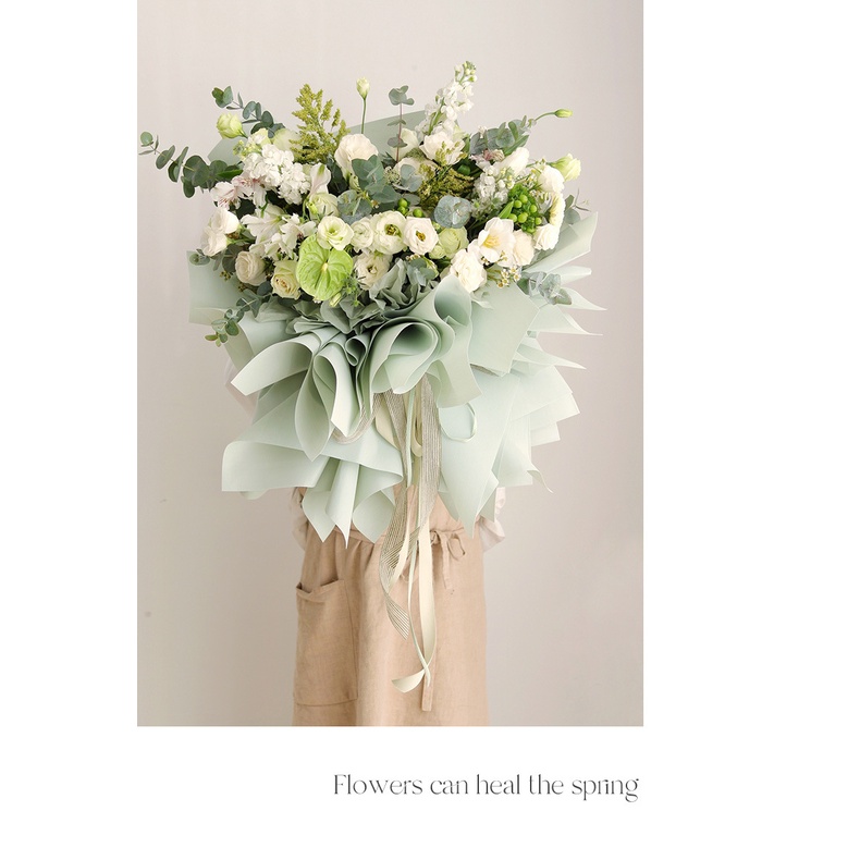 Giấy gói hoa ❤️ bóng mờ trơn một màu❤️ 58*58 cm không thấm nước