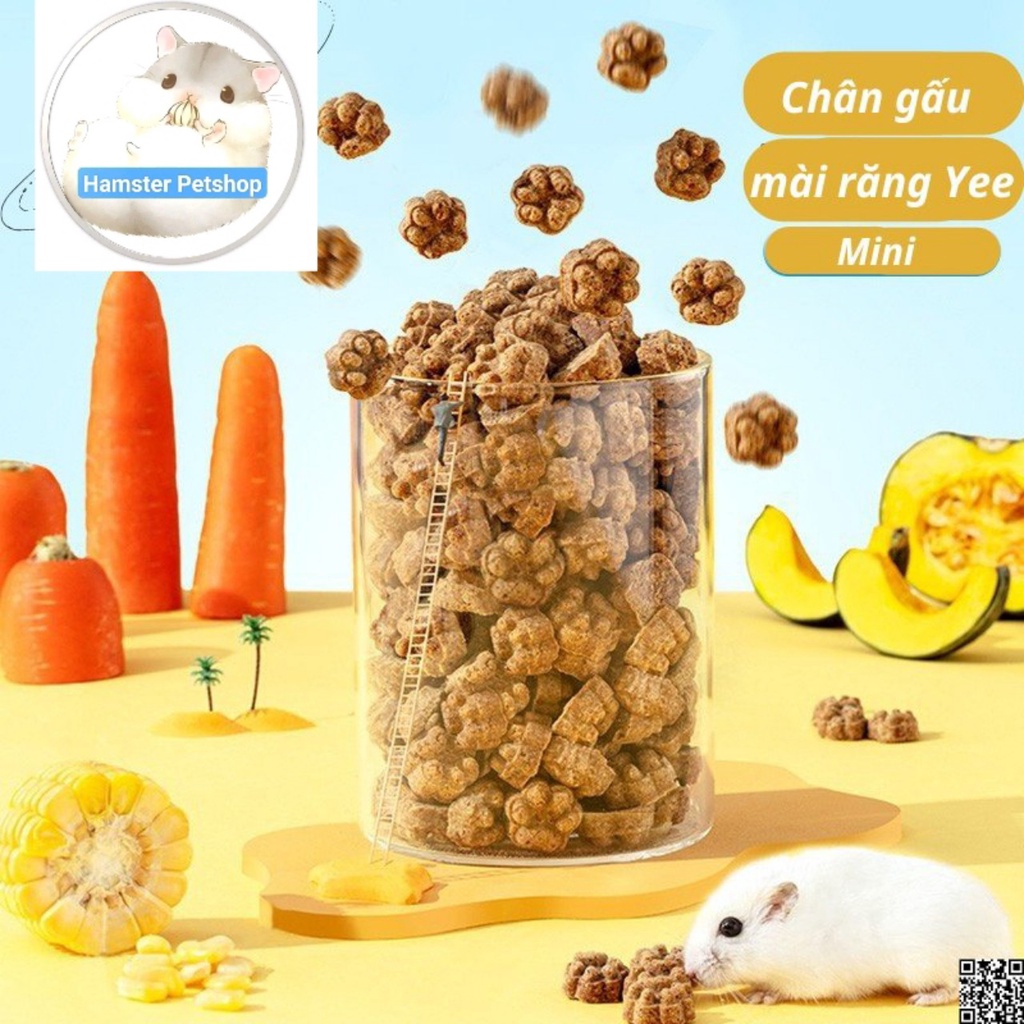 Chân gấu mài răng hạt cỏ cà ri Yee mini cho hamster,...(Lưu ý: mùi hương như thu.ố.c b.ắ.c)