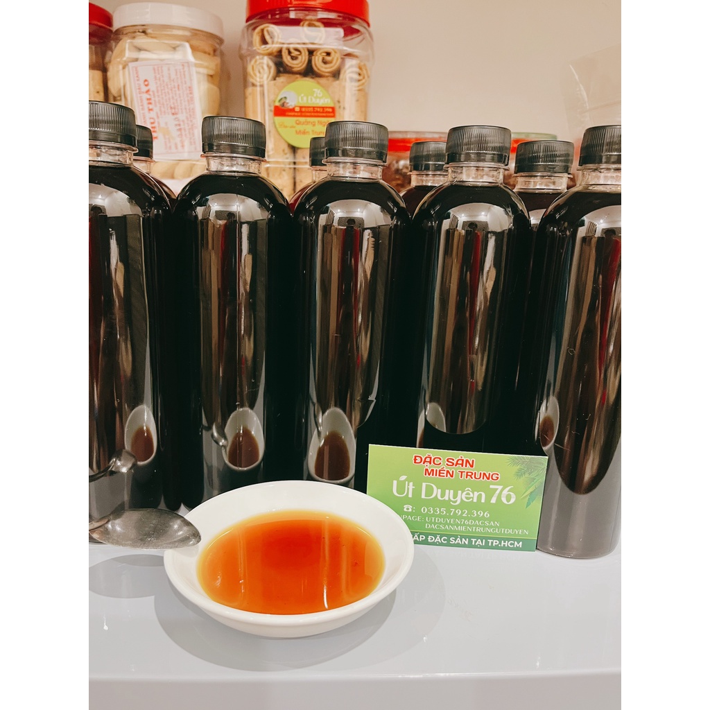 Mật Mía Để Kho Cá, Thịt,... Đặc Sản Truyền Thống Quảng Ngãi Chai 500ml - Tiệm Út Duyên 76 Đặc sản