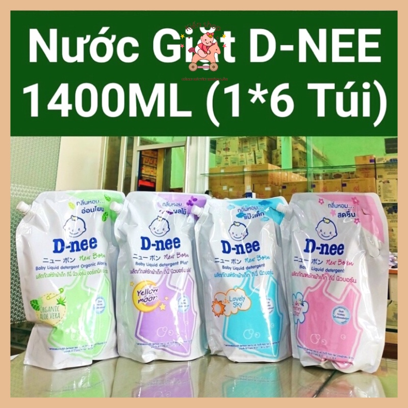 Nước Giặt Xả Dnee 2in1 Cho Bé Sơ Sinh Túi 1,4 Lít Có Nắp Vặn Tiết kiệm - Hàng Nội Địa Thái Lan - An Toàn Cho Trẻ Sơ Sinh