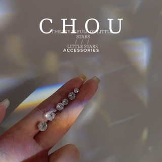 Bông Tai, Khuyên Tai Đính Đá Tròn Basic | CHOU ACCESSORIES |