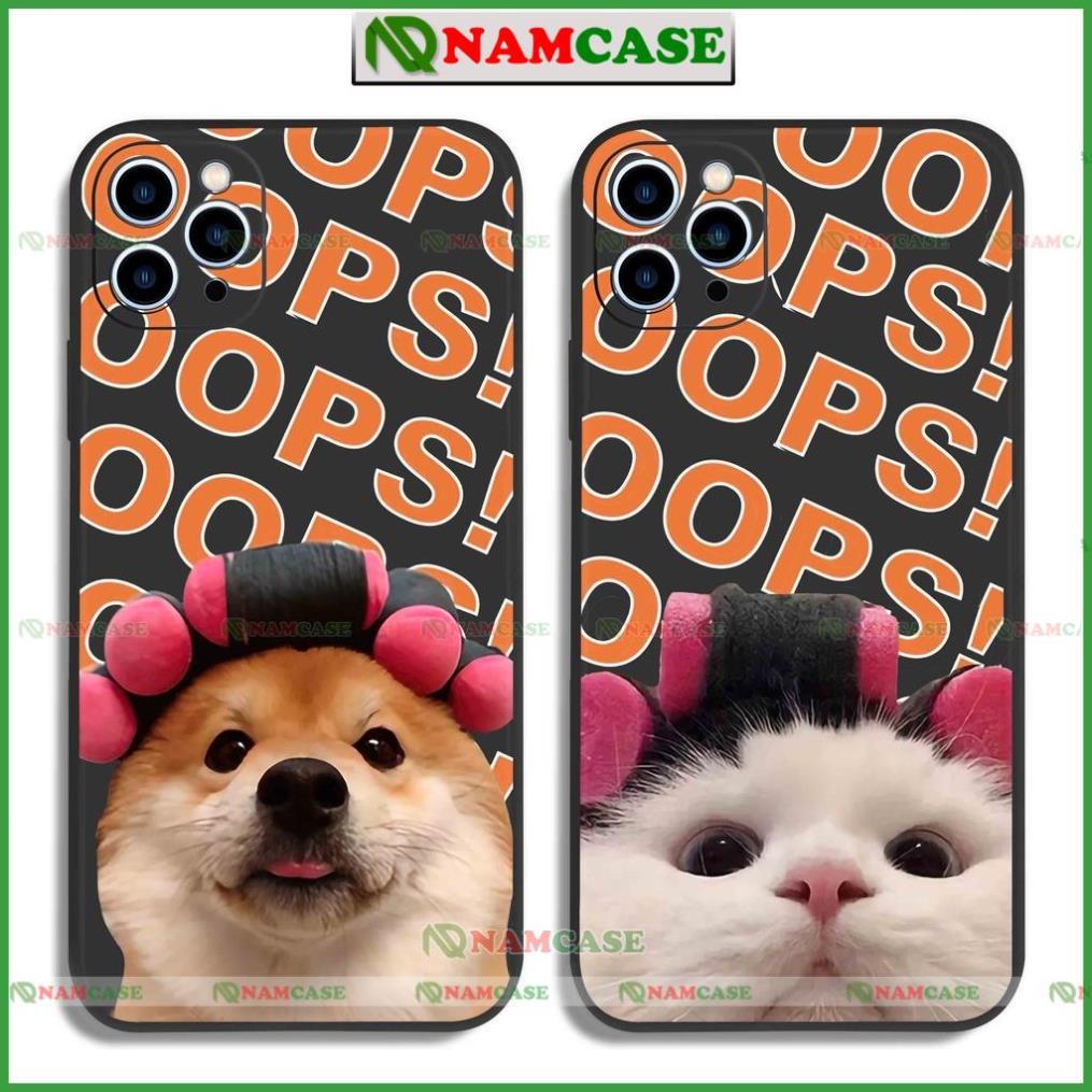 Ốp lưng iphone cặp đôi hoạt hình độc lạ chó mèo ngộ nghĩnh dễ thương đẹp cho ip 6/6s/7/8/X/XS/11/12/13/14 Pro Plus Max
