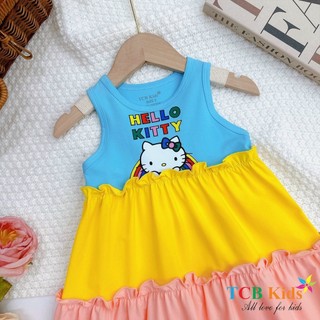 Đầm thun HELLO KITTY cho bé gái.