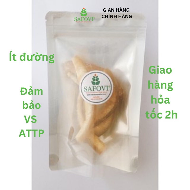 Vỏ bưởi sấy dẻo Safovi gói 50g | Ăn vặt văn phòng | Healthy Snack