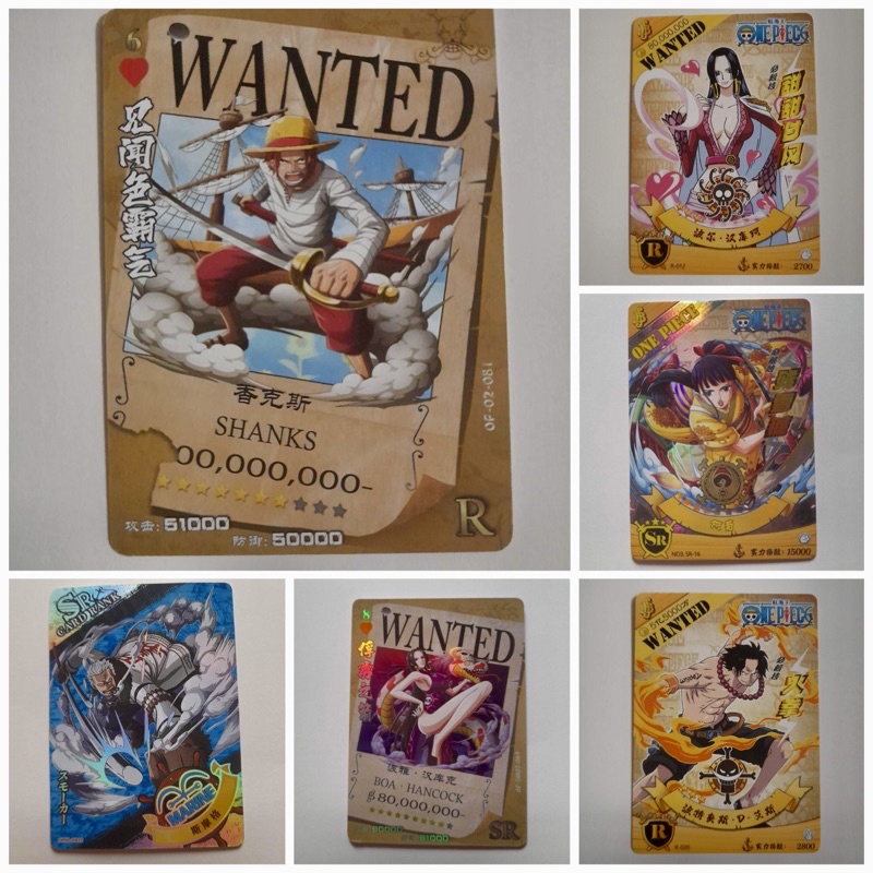 Card nhân phẩm nhân vật One Piece R 1k