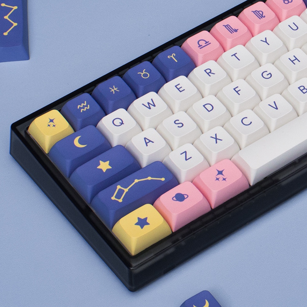 Bộ nút bàn phím cơ | Keycap XDA Astrology Purple Constellation PBT Dyesub