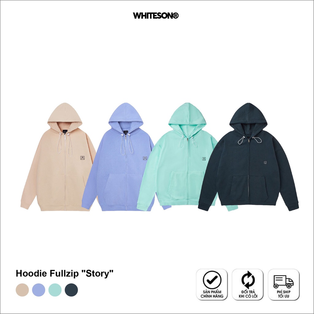 HOODIE FULLZIP "STORY" GRASS OAT VIOLET BAMBOO | BigBuy360 - bigbuy360.vn