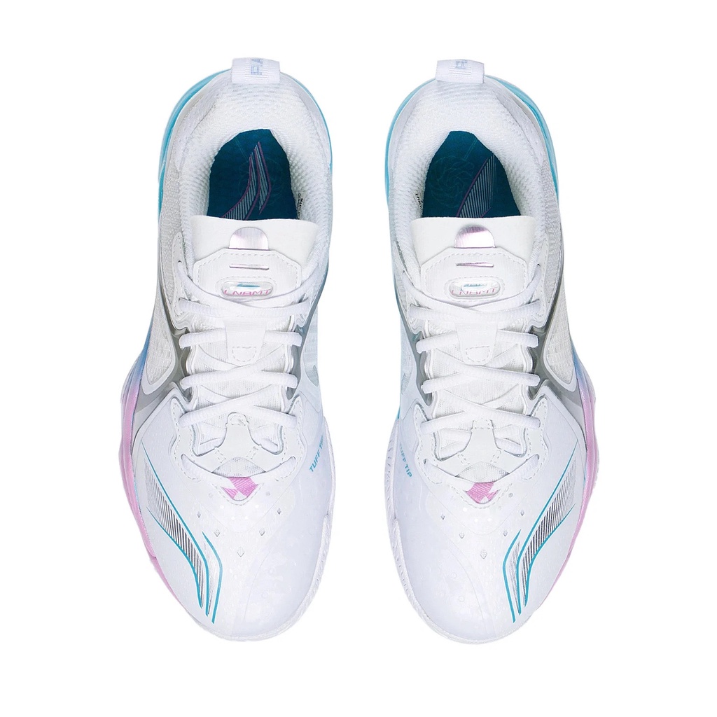 Giày cầu lông Lining nữ chuyên nghiệp Chameleon VI AYAS014-1 mẫu mới màu trắng hồng