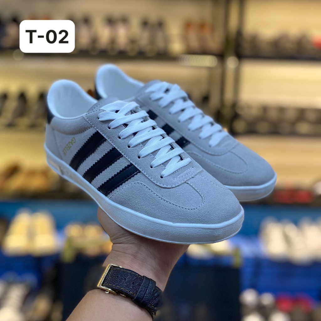 Giày Thể Thao Da lộn xịn 3 Sọc