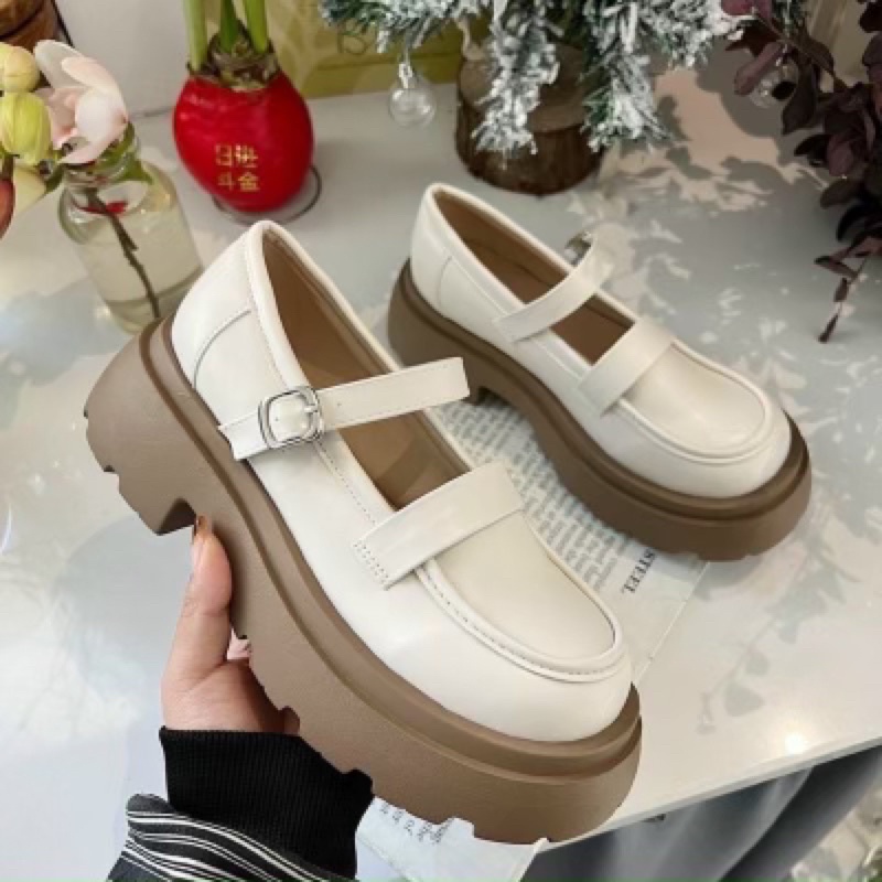 Pass giày loafer giày lolita hot trend da mềm hàng cao cấp