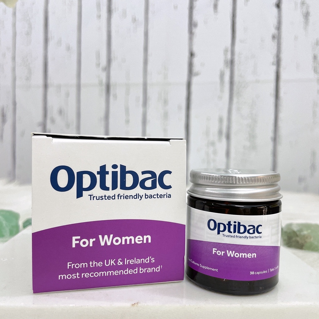 Optibac Tím - Men Vi Sinh Phụ Nữ, Chăm Sóc Phụ Khoa, Chăm Sóc Vùng Kín, Lợi Khuẩn, Tăng Sức Đề Kháng Hộp 30 viên