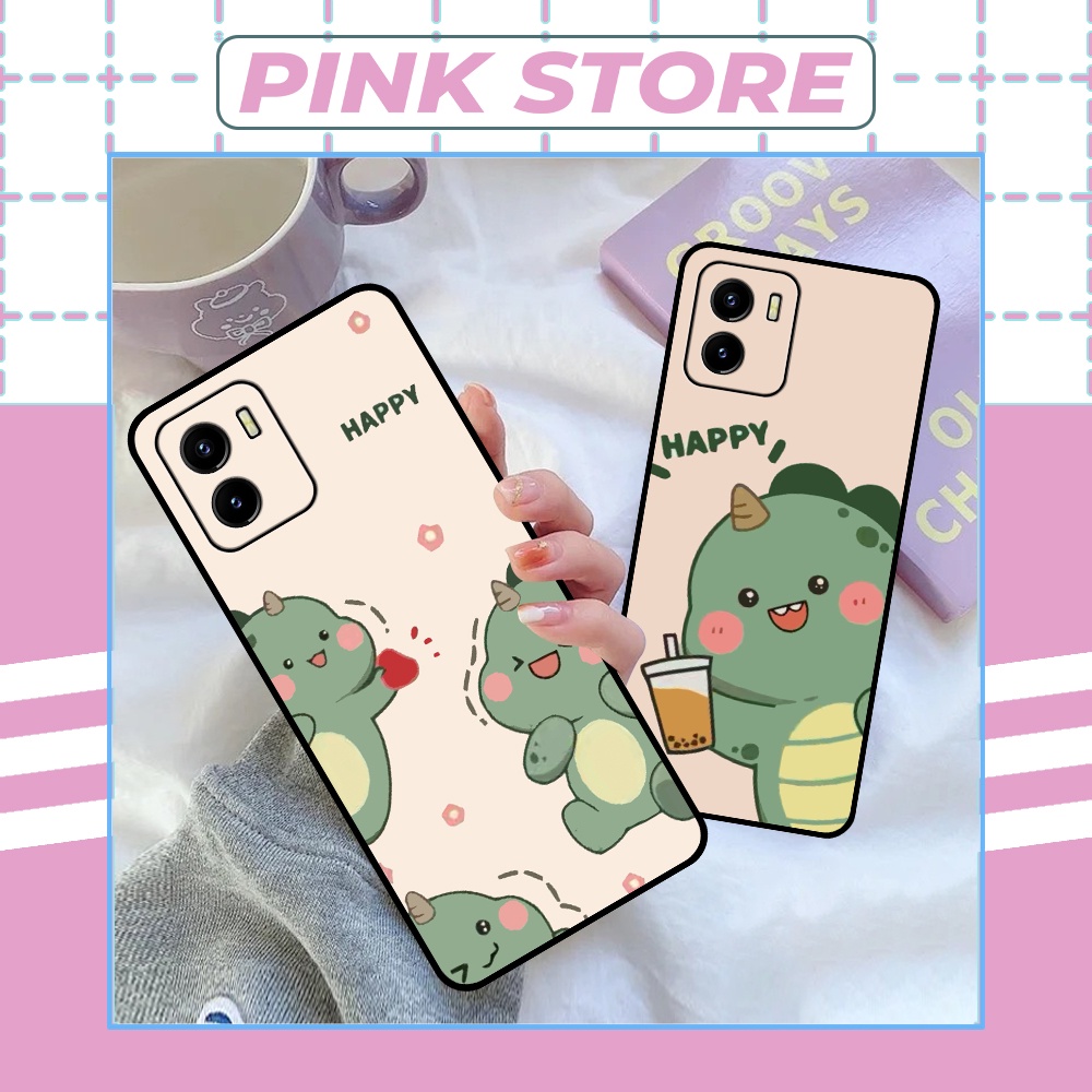 Ốp Vivo Y01 / Y15s / Y15a siêu đẹp in hình khủng long chibi dễ thương