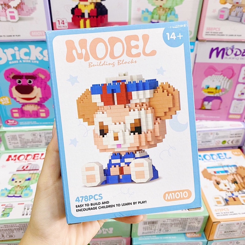 Đồ Chơi Lắp Ráp Nhân Vật Hoạt Hình Mickey, Stella, Donald MODEL Cute Giá Rẻ