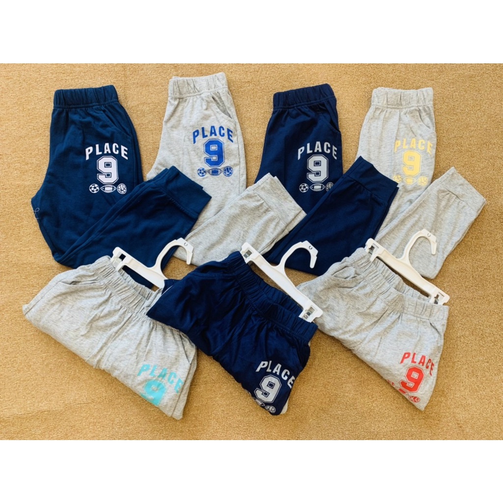 Quần thun dài bo gấu bé trai size đại 18kg tới 52kg chất thun 100% cotton chuẩn dư