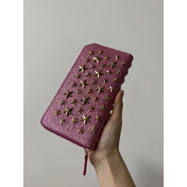 Ví dài cầm tay đinh nhọn louboutin,ví ngôi sao,hoạ tiết