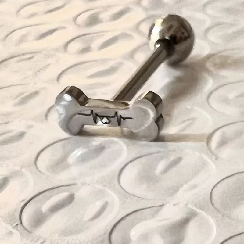 KHUYÊN LƯỠI - Khuyên Lưỡi Hình Xương - Khuyên Thép Y Tế Không Gỉ - Khuyên xỏ lưỡi