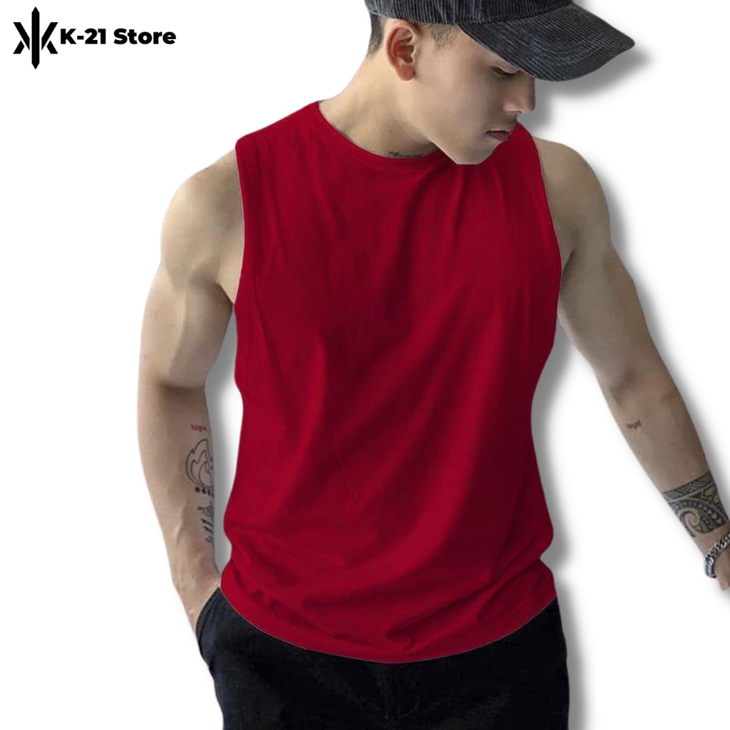 Combo 3 Áo ba lỗ Nam - Áo thun nam vải cotton - Áo 3 lỗ tập gym thoáng mát hút mồ hôi đủ size từ 45kg đến 90kg K-21