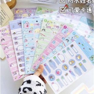 Nhãn dán Sticker name đánh dấu đồ dùng cá nhân