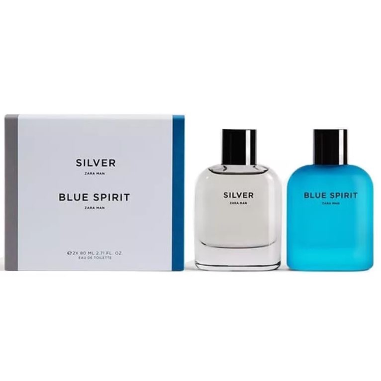 Set Nước hoa Zara Man Silver + Blue Spirit 80ml/1chai - N1