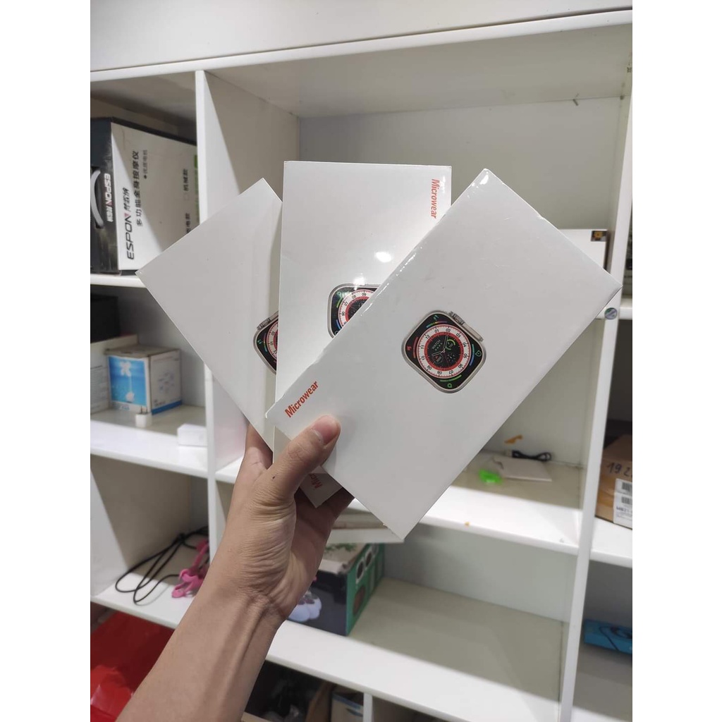 Đồng Hồ Thông Minh H12 Ultra+Pro   Series 8, Bản Chuẩn 49mm Có Ốc Thật Mặt Lưng, Thay Hình Nền, Chơi Game