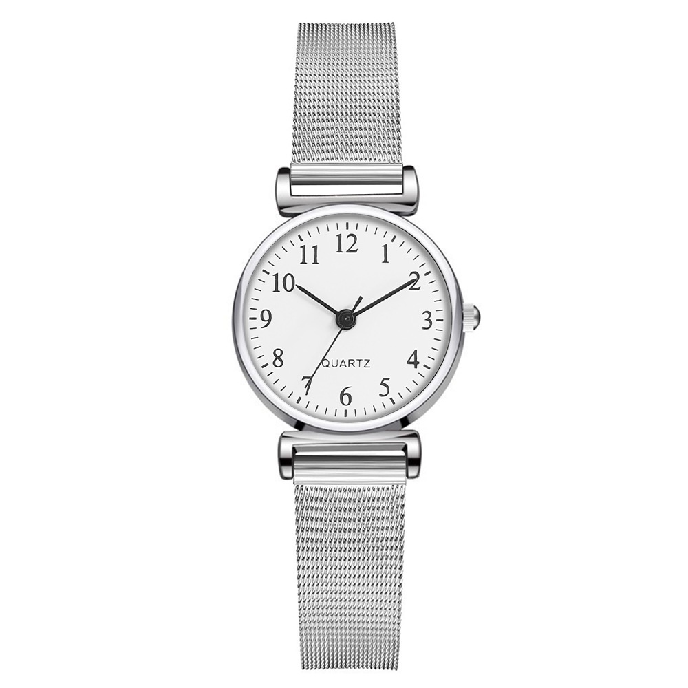 Đồng hồ nữ chính hãng dây thép không gỉ bền đẹp thời trang cao cấp kèm hộp D-ZINER NT58