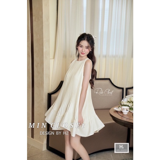 (CÓ SẴN) Váy thô xếp li đuôi cá về đủ 4 màu đủ size tag Min Boutique