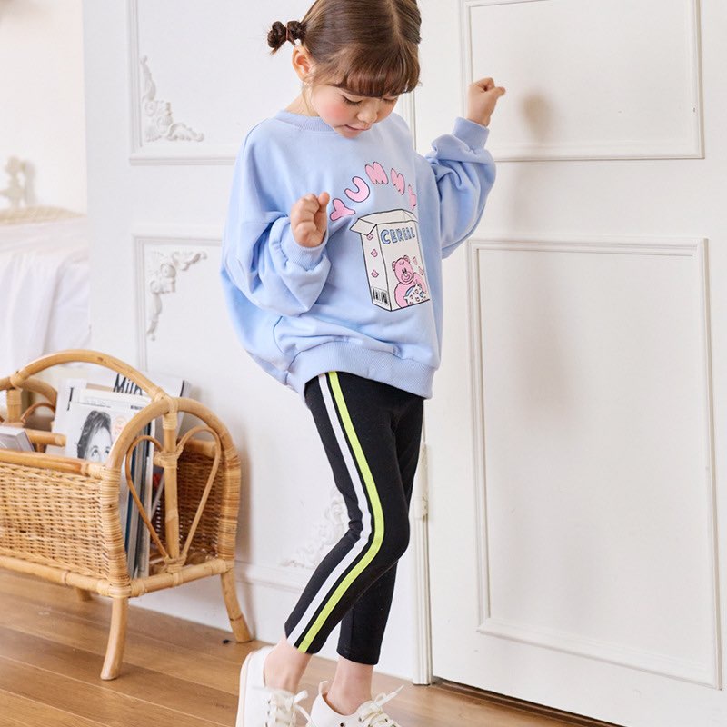 LEGGING KẺ SỌC THỂ THAO BÉ GÁI XUẤT HÀN