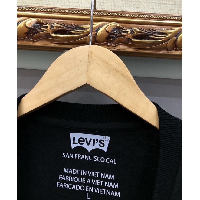 Áo Thun le.Vi’s4Line Unisex Thun 100% cotton 2 chiều co dãn - Hàng Chuẩn hình Full bọc tag box