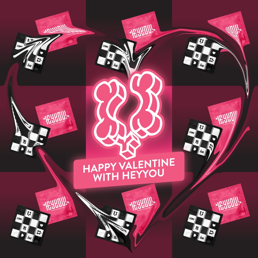 Áo thun Heyyou! Logo Version Bunny Gray