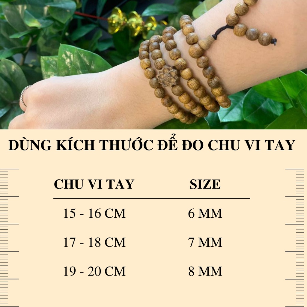 Vòng tay trầm hương 108 hạt Sen Trầm THIÊN MỘC HƯƠNG trầm tốc tự nhiên, tĩnh tại, an nhiên