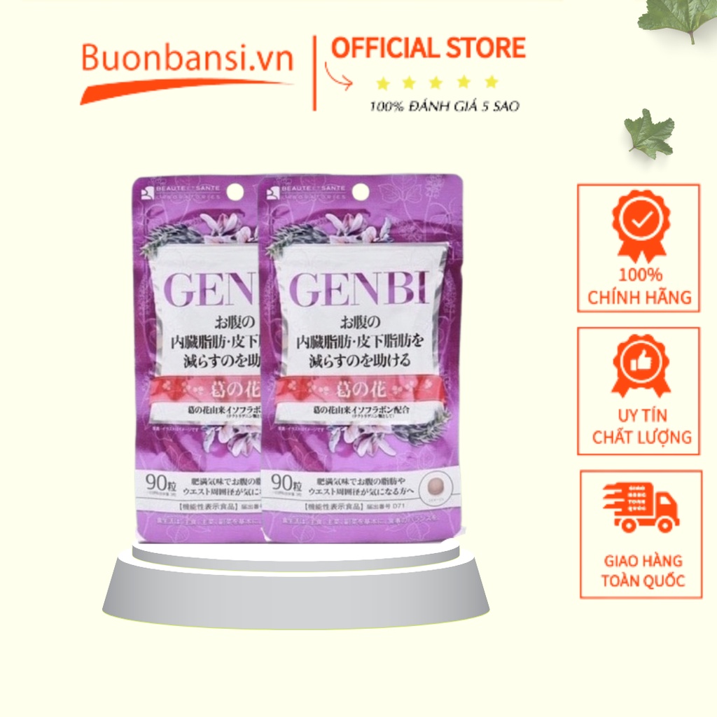 Viên Uống Giảm Mỡ Bụng GENBI 90 Viên Nhật Bản