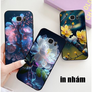 Ốp lưng Samsung s6 / ss s6 edge / ss s7 / ss s7 edge in nhám hình hoa cỏ