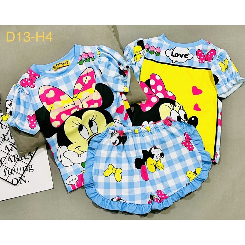 MÃ D13 BỘ GHỐ GÁI THUN LẠNH 3D SIZE 20-42kg