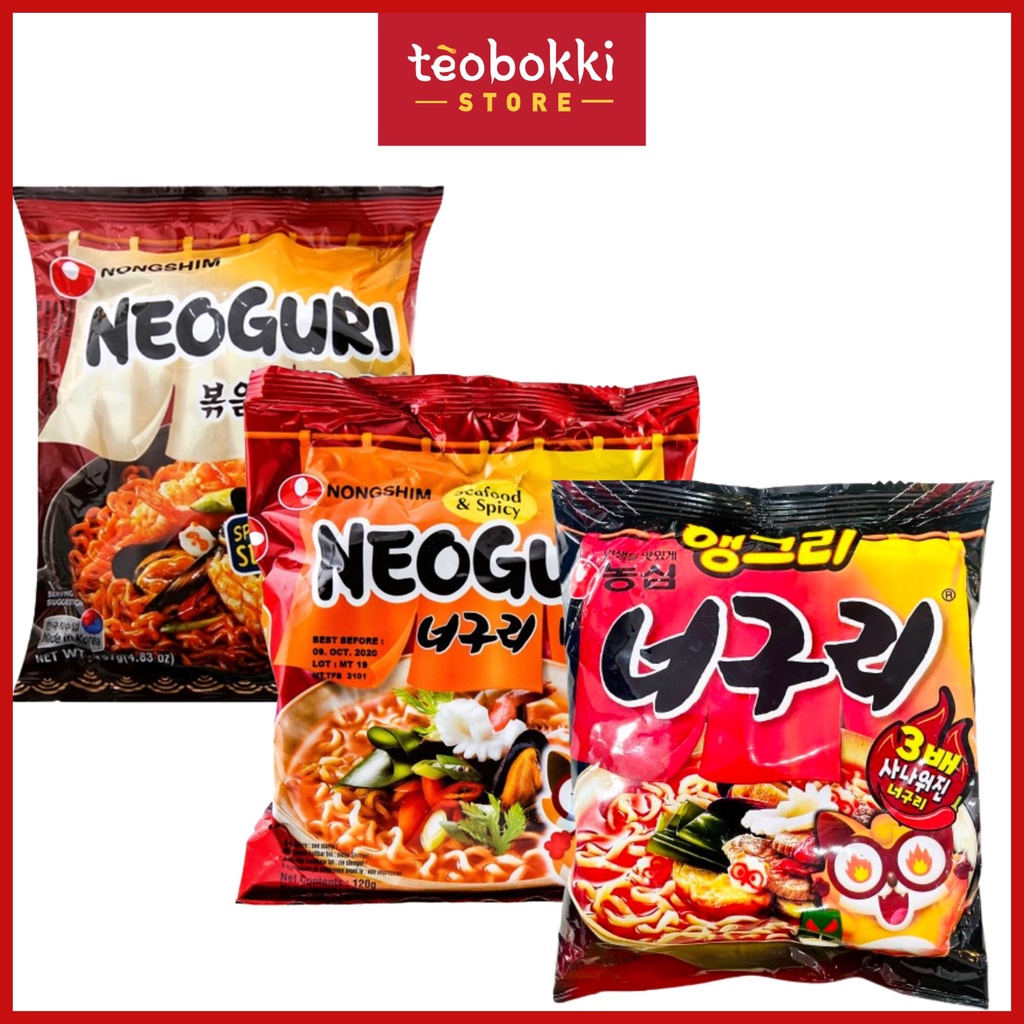 Mì Neoguri hải sản cay Nongshim 120g, 137g