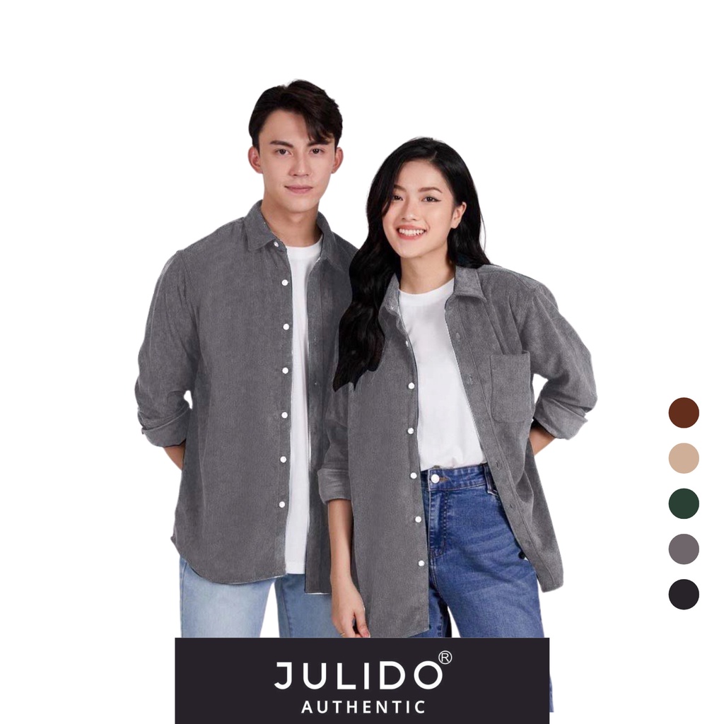 Áo sơ mi tay dài nam nữ dáng rộng cao cấp vải nhung tăm Q5 | BigBuy360 - bigbuy360.vn