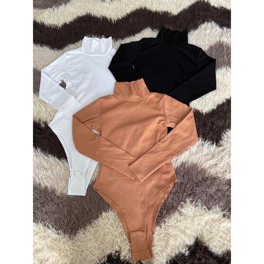 Bodysuit cổ lọ tay dài ôm sát body siêu gợi cảm - bodysuit siêu hot mẫu mới về hàng