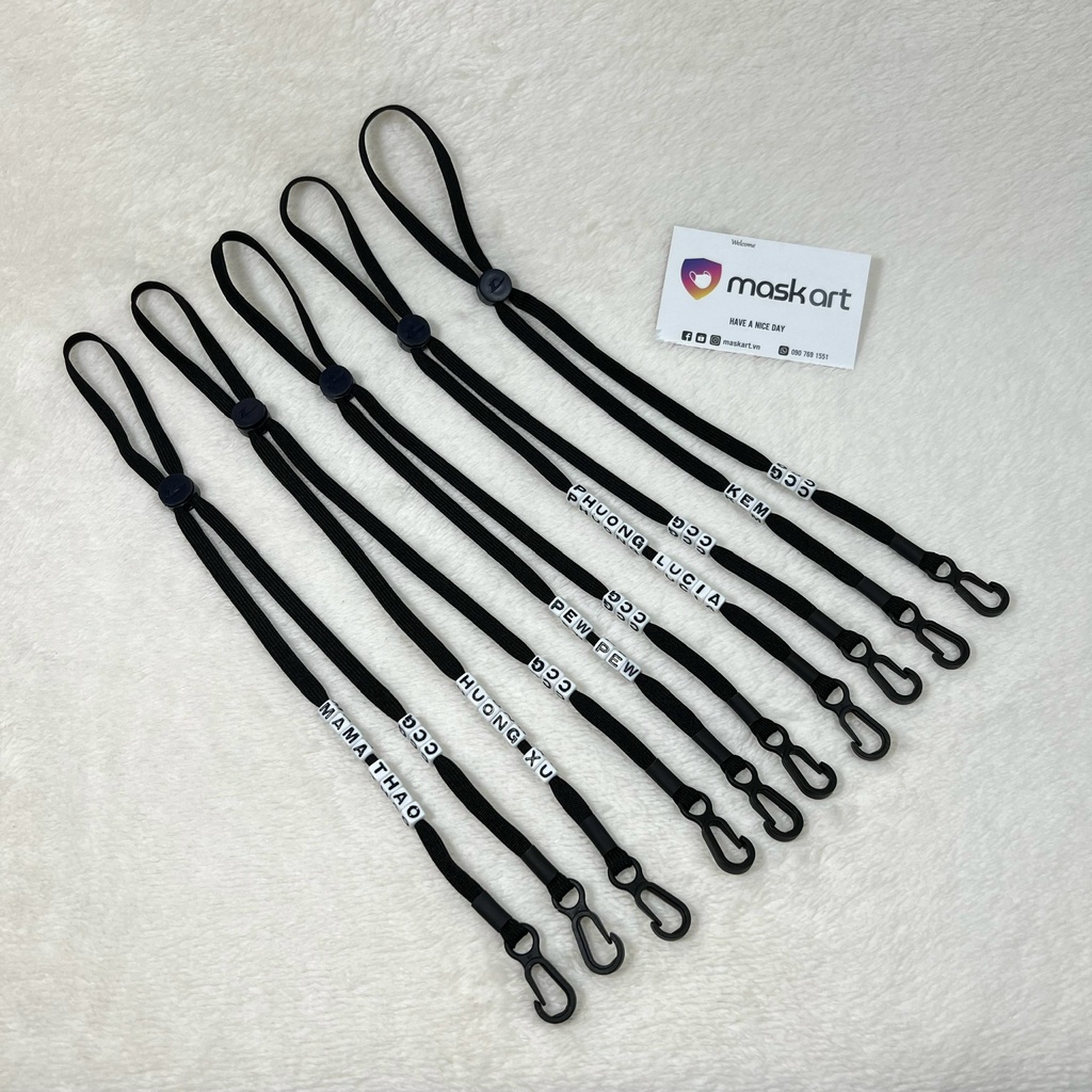 Dây đeo khẩu trang chống đau tai cho người lớn / trẻ em , làm tên theo yêu cầu Maskart