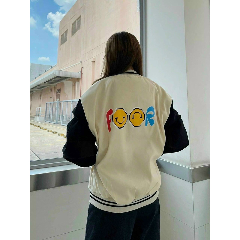 Áo Khoác Nữ Unisex, Nam Basic Unisex Nỉ From Rộng Màu Kem, Áo Khoác Da Lộn Unisex, Áo Khoác Nỉ Bomber, Áo Bomber Unisex | BigBuy360 - bigbuy360.vn