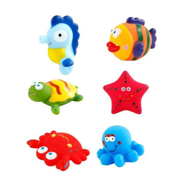 Hộp đồ chơi tắm 6 món sinh vật biển cho bé Toys House TL811-1