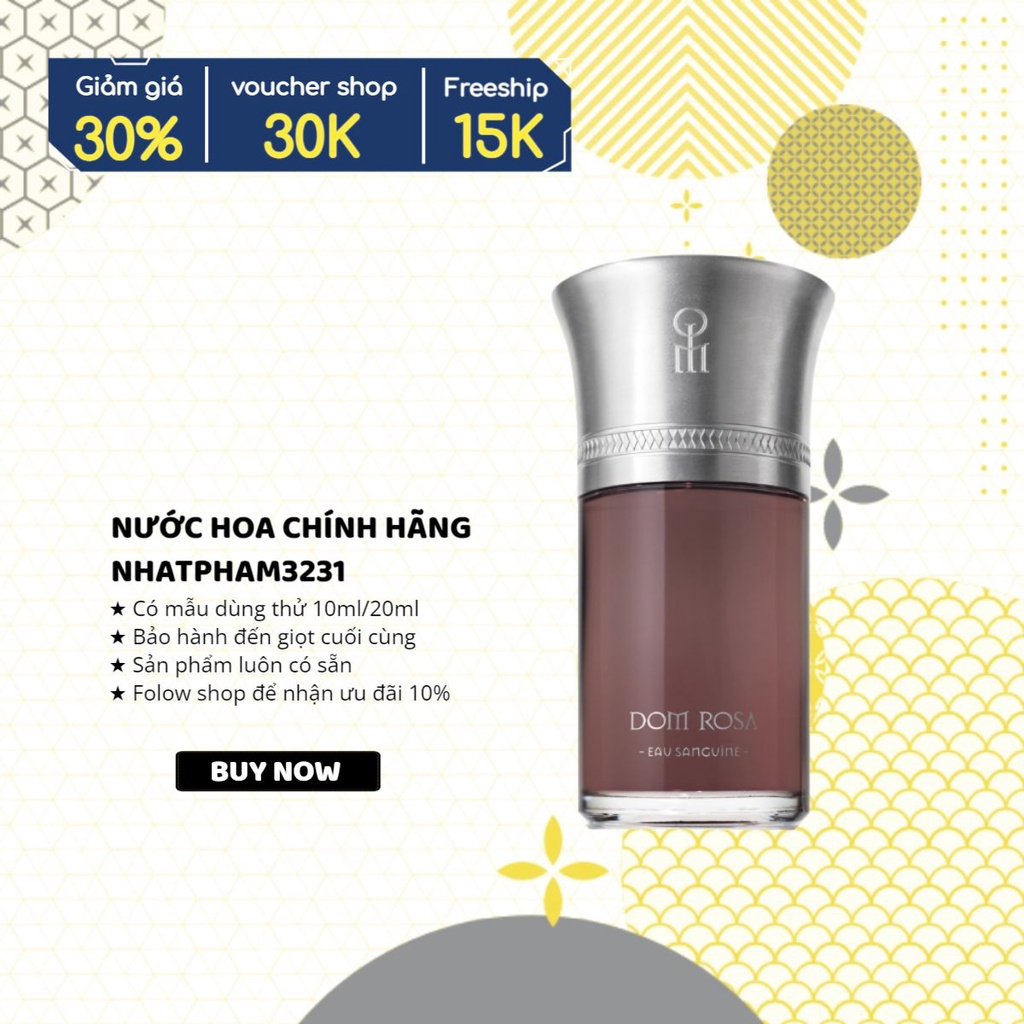 Liquides Imaginaires - Dom Rosa EDP 10ml Nước hoa Chính Hãng