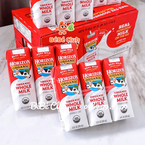 Sữa Tươi Nguyên Kem Horizon Organic - Lốc 3 hộp x 236ml