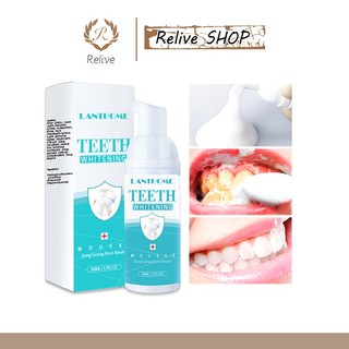 Kem đánh răng lanthome 50ml kem đánh răng làm trắng mousse răng sạch sẽ lỏng thơm-vệ sinh răng miệng không hôi miệng