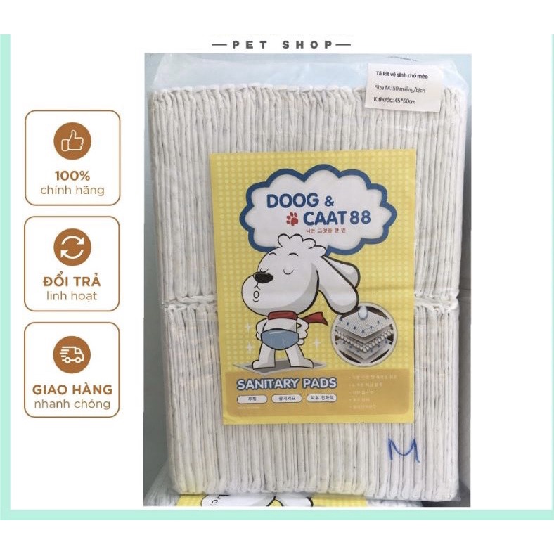 Tấm lót vệ sinh cho mèo than hoạt tính DOOG & CAAT 88