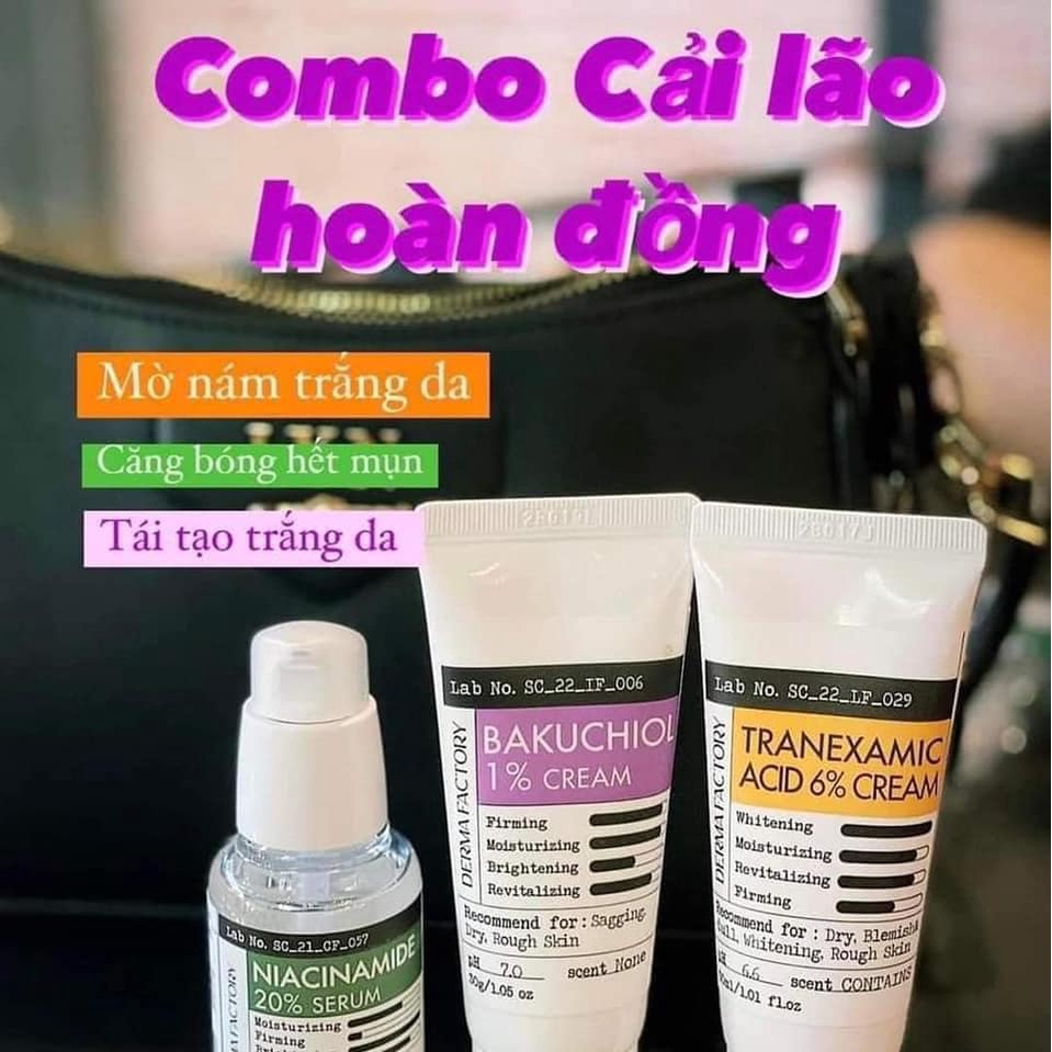 Kem dưỡng trẻ hóa da Bakuchiol 1% Derma Factory - Vamima