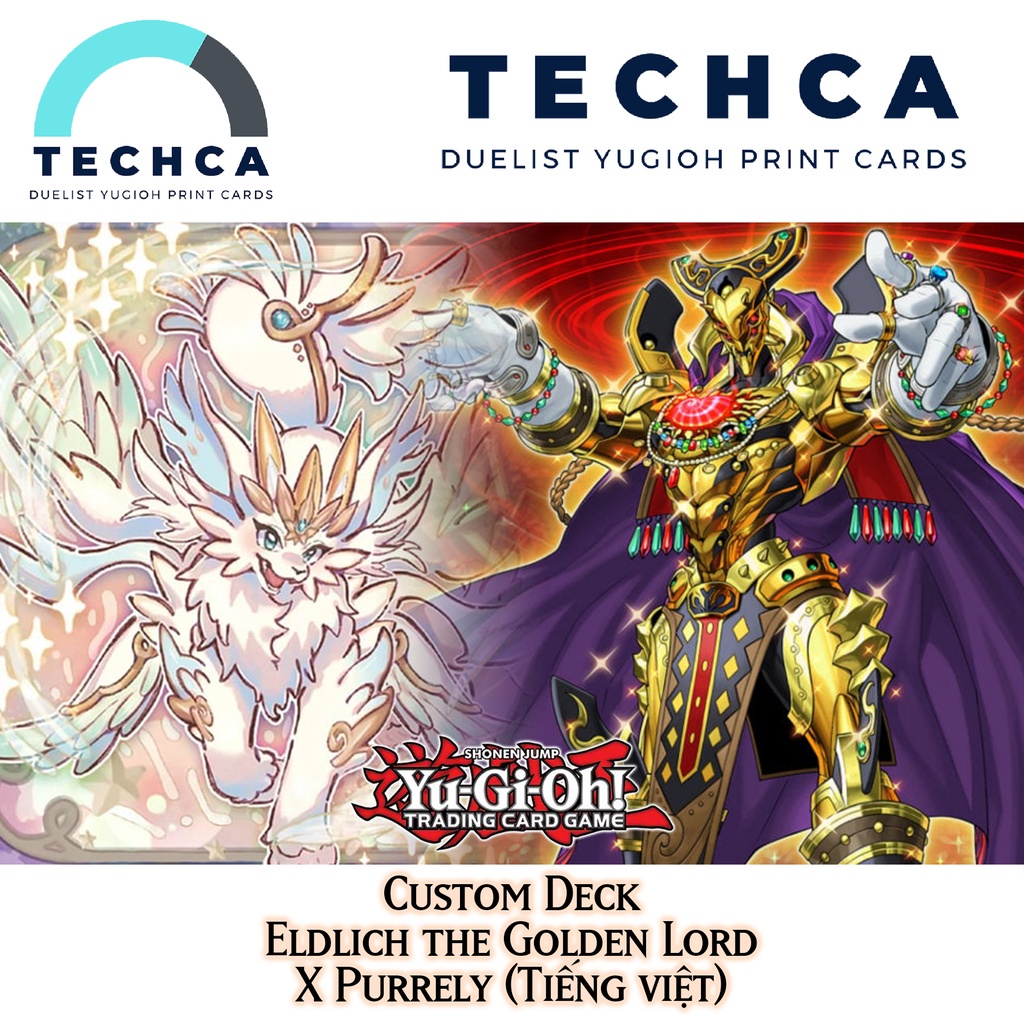 Bài In Tiếng Việt - Bộ bài Yugioh - Custom Deck - Eldlich the Golden Lord X Purrely