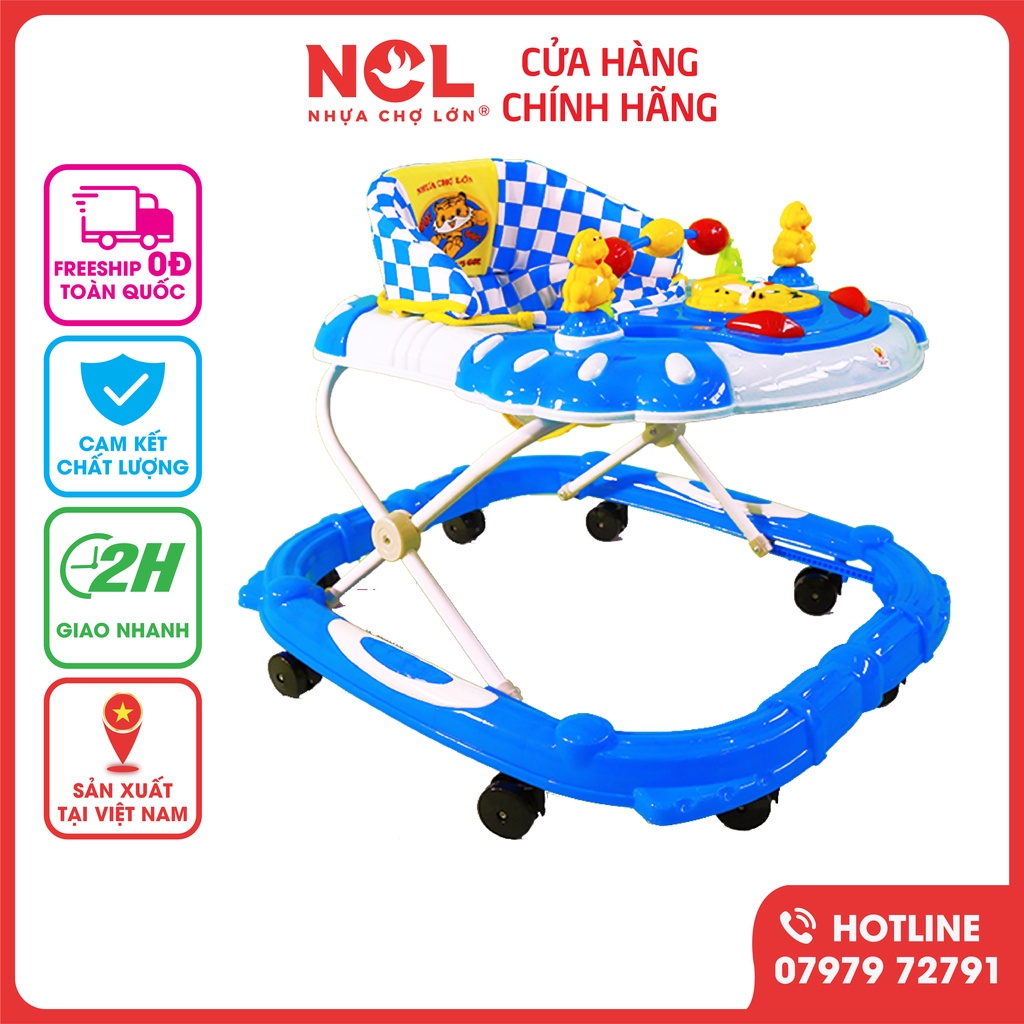 Xe Tập Đi Nhựa Chợ Lớn L4 Con Hổ (Không nhạc) - M1637A-XTĐ - Dành Cho Bé Từ 6 - 12 Tháng